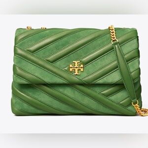 Tory Burch Chevron Kira Bombe with tags